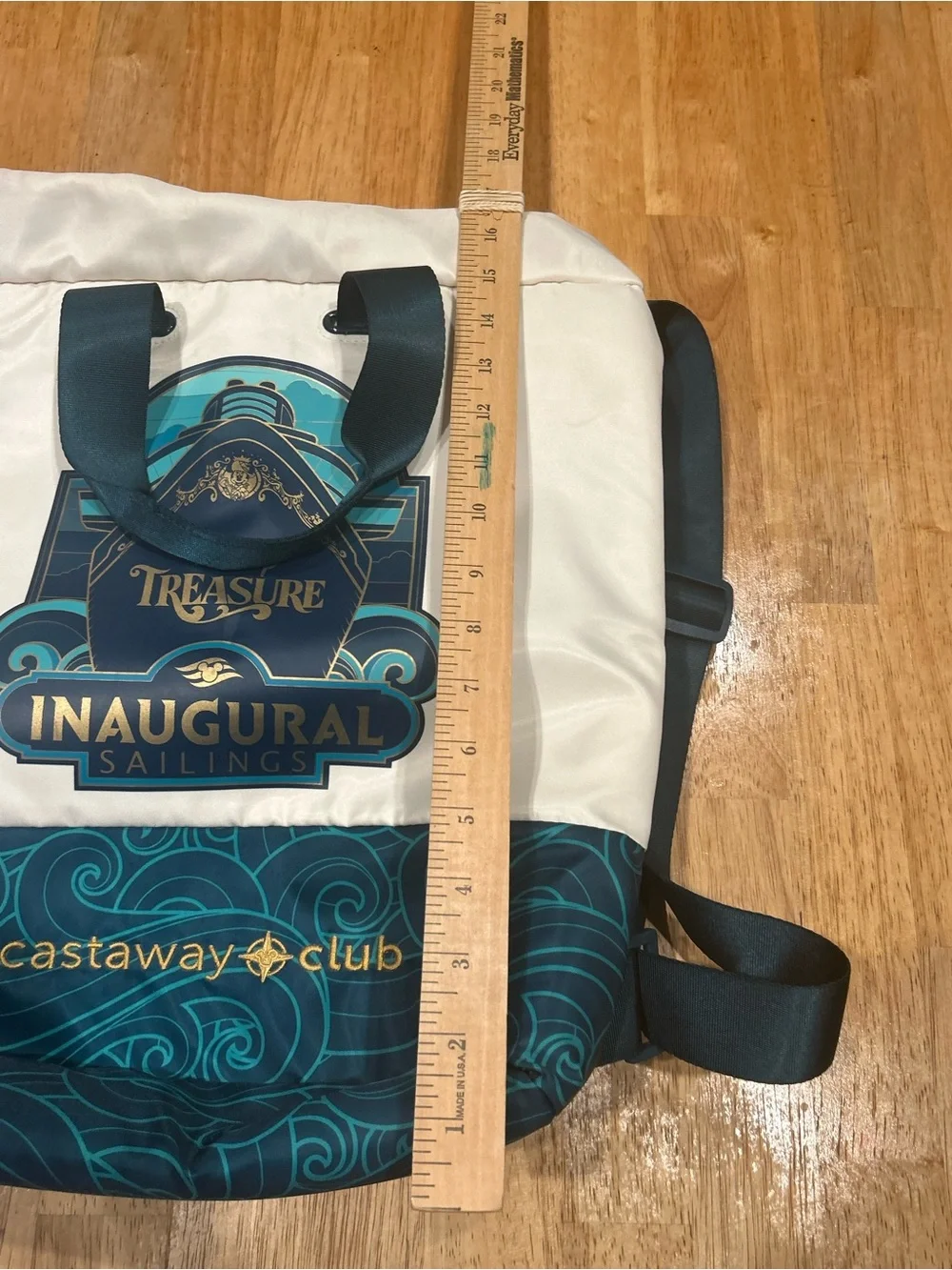 Disney Treasure Inaugural Sailings Bag/ Tote Castaway Club Back Pack